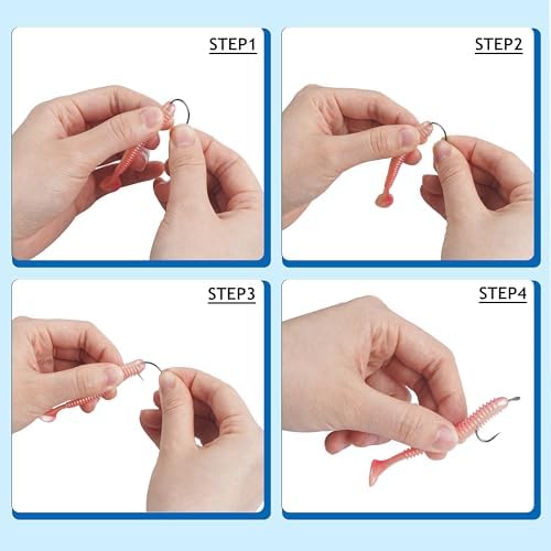 Barbless Fishing Hooks, 120pcs Carp Fishing Hooks Small Sizes Barbless Trout Circle Hooks Curved Shank Fly Tying Hooks for Carp Hair Rig Fishing Tackle Saltwater Freshwater - Image 5