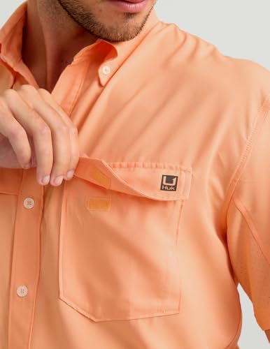HUK Men's Tide Point Kc Scott Original Artwork Short Sleeve Shirt, Fishing Button Down - Image 6