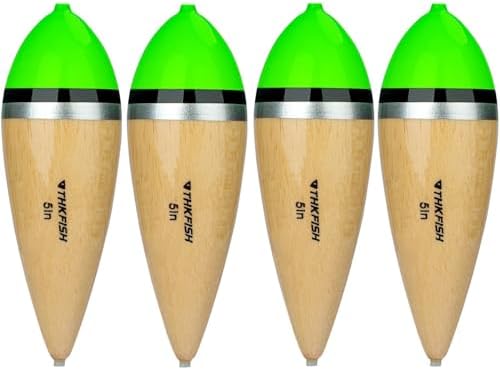 THKFISH Fishing Bobbers Slip Bobbers for Fishing Floats Bobbers for Fishing Balsa Bobbers for Steelhead Fish Float Rigs Freshwater Saltwater Floatage by THKFISH