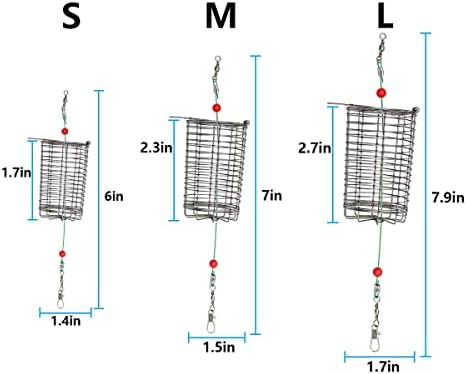 10pcs Fishing Bait Trap Cage Feeder, Baits Cage Basket Holder Coarse Lure Feeder Fishing Tackle Kit - Image 3