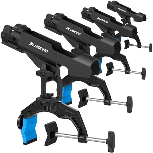 PLUSINNO 1/2/4 Pack Fishing Rod Holders for Boat, Fishing Rod Holder by PLUSINNO