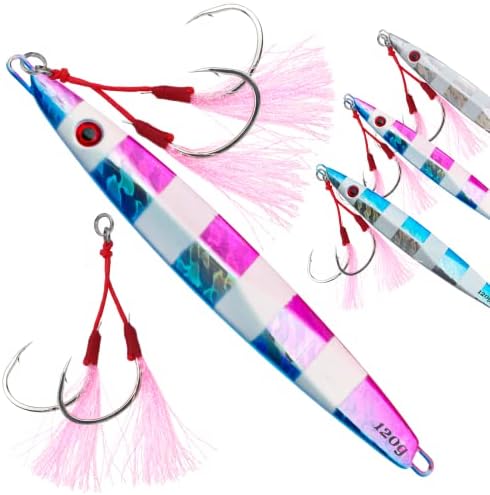 Vertical Jig Fishing Lures Saltwater Jigs Spoon Metal Design Tuna Baits by FREGITO