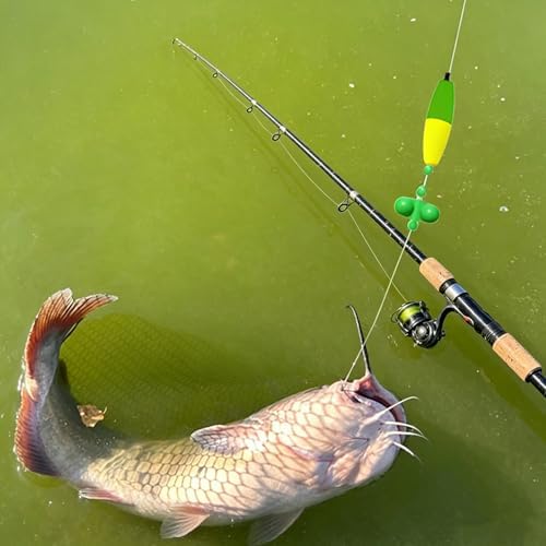 Catfish Rigs Set – 4/6/8PCS Pre-Tied Rigs with 1oz & 2oz Pyramid Sinker, Float Rigs Tackle, Santee Rig, Circle Hooks for Peg Floats Catfish - Image 6