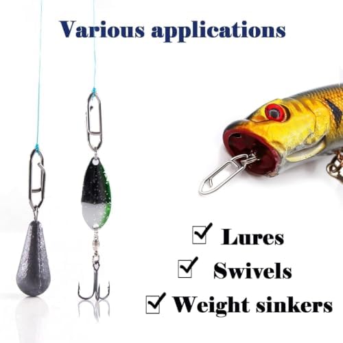 Natufish Fishing Snap Swivels 50/110Pcs High Strength for Saltwater Fishing - Image 5