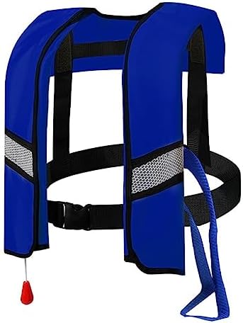 4PCS Snorkel Vest, Portable Inflatable Swim Vest Jackets for Snorkeling Swimming Diving Safety,Manual Inflatable Men's Women's Adjustable Vest for Swimming Fishing Outdoor Water Sports (330LB) by GDLHY