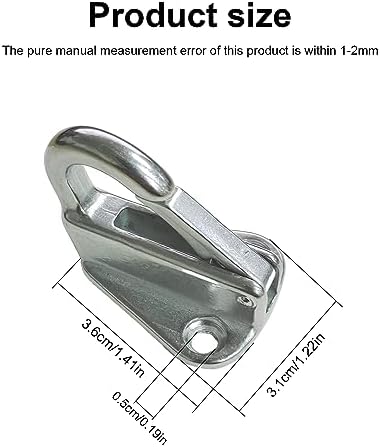 soujkooy 4 Pcs Fender Hanger Strong 316 Stainless Steel Safety Heavy Hook Fender Spring Hook Snap Attach Rope Boat Sail Tug Ship Marine Hardware Boats Accessories - Image 2