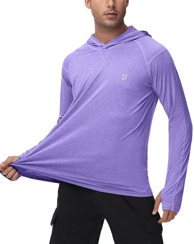 Roadbox Men's UPF 50+ Fishing Shirts, Long Sleeve UV Sun Protection Hoodie - Image 3