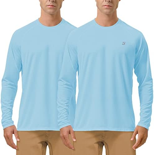 Roadbox Men's UPF 50+ UV Sun Protection Shirts, Long Sleeve Swim Rash Guard by Roadbox