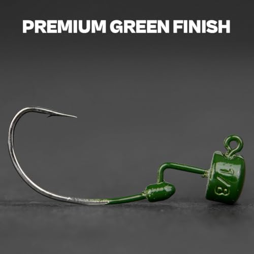 20Pack Weedless Ned Rig Jig Heads with Molded Bait Keeper for Bass Fishing - Image 2