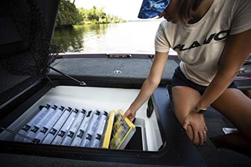 Plano EDGE 3600 Premium Tackle Utility Box, Gray and Yellow with Clear Lid, Rust-Resistant and Waterproof, Customizable Tackle Protection Organization - Image 2