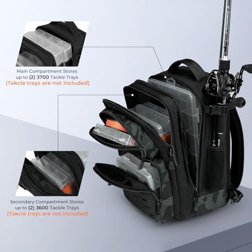 KastKing Blowbak Fishing Sling Bag, Fishing Backpack with Rod Holder - Image 4