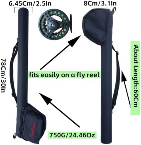 Fly Fishing Rod Combo, 4 Piece Portable 5/6WT Fly Rod with Extra Spare Tip, Pre-Loaded Fly Reel and Fly Line with Flies, Complete Starter Kit for Trout, Bass and Freshwater Fishing - Image 3