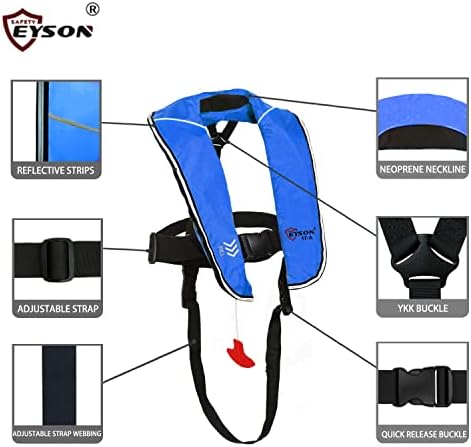 Eyson Inflatable Life Jacket Inflatable Life Vest for Child Classic Automatic - Image 4