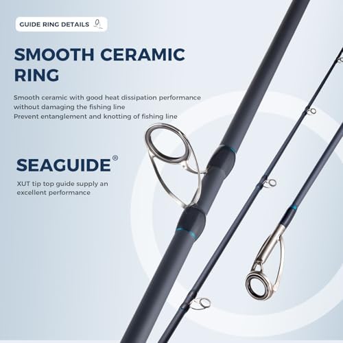 Surf Rod Graphite Surf Spinning Fishing Rod with Seaguide Reel Seat - Image 3