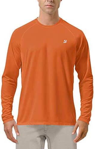 Roadbox Men's UPF 50+ UV Sun Protection Shirts, Long Sleeve Swim Rash Guard by Roadbox