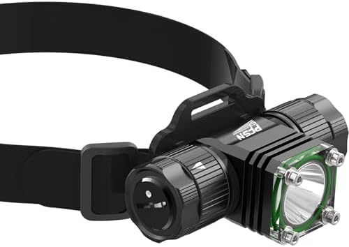 PFSN Professional LED Scuba Dive Light - Hands-Free 1196 Lumens, 200m Beam, IPX68 Waterproof, 4800mAh Rechargeable Battery, 3 Modes, Black by PFSNprofessioner
