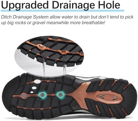 Water Shoes Men Hiking Fishing Boat Arch Support Beach Wading - Image 3