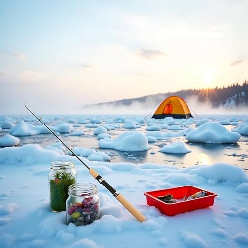 Pocket Telescopic Fishing Rod,Winter Rods Ice Fishing Rods Pen Pole Lures Fishing Tackle Spinning Casting Hard Rod Without Reel Useful and Practical Travel Fishing Rod, Gifts for Man (75cm) - Image 3