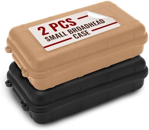 2 Pcs Small Waterproof Box Set, 4.92 x 2.95 x 1.53", (Black & Khaki) by TheLittleGreenChange