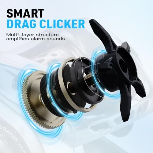 HICC50 Compact Baitcaster Fishing Reels - 4.7oz Ultra Smooth Bait Finesse Casting 30 Magnetic Brake, 7.1:1/8.1:1 Ratio10+1 Double Shield Bearing for Saltwater Freshwater with Dual spools - Image 3