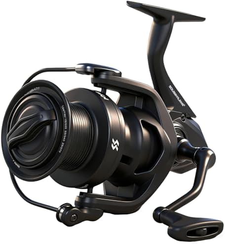 Sougayilang Big Pit Catfish Reel – 44LB Drag, 4.7:1, 6+1 Bearings, 30mm Long Stroke Spool, Large Line Capacity, Graphite Body – Heavy Duty Catfish & Carp Reel by Sougayilang