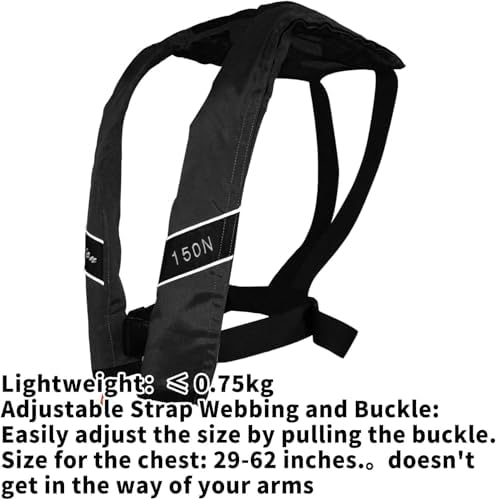 Automatic Inflatable Life Jacket|Life Vest for Adults|PFD Low Profile|Supports up to 330 lbs - Image 3