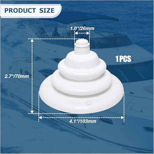 Boat Motor Well Cable Boot - Rigging Steering Protect for Marine Yacht Kayak Electrical Wire Organize, Fuel Lines Diameter 4 7/10" - Image 2