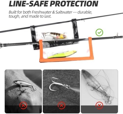 Fishing Lure Wraps 5/10 Pack – Clear PVC Hook Covers & Lure Covers for Fishing Rods – Durable Protects Hooks & Gear for Fresh & Saltwater Fishing Gear - Image 3