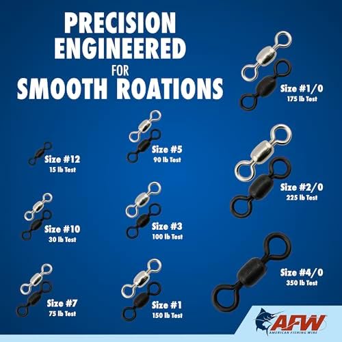 AFW Brass Crane Fishing Swivels Heavy Duty Barrel Tackle - Image 5