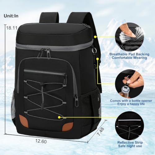 Backpack Cooler Insulated Leakproof, Soft Cooler Backpack for Beach - Image 6