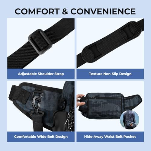 KastKing BaitSpace Waist Bag, Fishing Fanny Pack with Rod Holder - Image 5