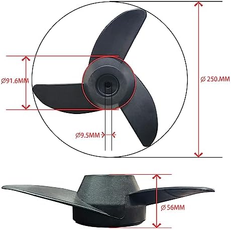Replacement Trolling Motor Prop ，Trolling Motors Mount Accessories (3 Blade 50lb 55lb 62lb 86lb Thrust) - Image 2