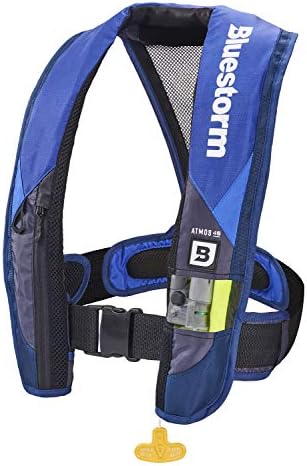 BLUESTORM Atmos 40 Automatic/Manual Inflatable PFD Life Jacket for Adults | US Coast Guard (USCG) Approved Life Vest by Bluestorm
