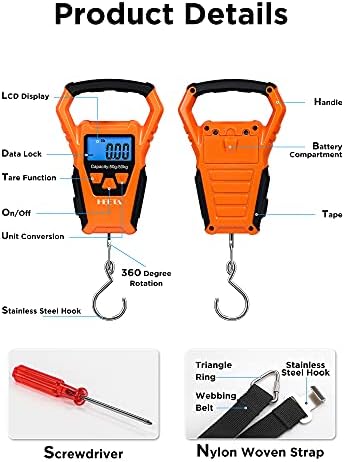 HEETA Waterproof Fish Scale Digital Hanging Fishing Luggage Weight Scale - Image 3