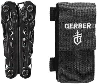 Gerber Truss 17-in-1 EDC Multitool Pliers, Pocket Knife with Sheath, Black - Image 6