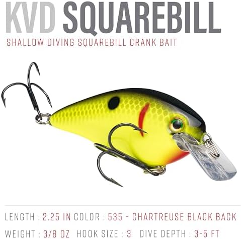 Strike King KVD 1.5 Hard Knock Fishing Lure, 3/8 oz, 3D Lifelike Eyes - Image 2