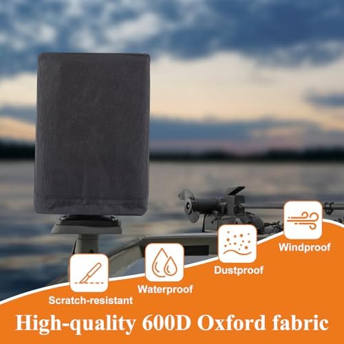 Fishfinder Cover 3-10in,Depth Finder Oxford Fabric Waterproof Protection Accessories,for Hummingbird Lowrance Models,Protects Your Screen and Device from Sun Adverse Weather Damage Fishing - Image 3