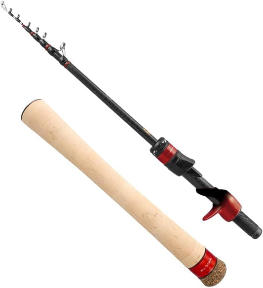 PURELURE Travel Telescopic Fishing Rods, Collapsible Fishing Pole 6ft/7ft by PURELUREOutdoor