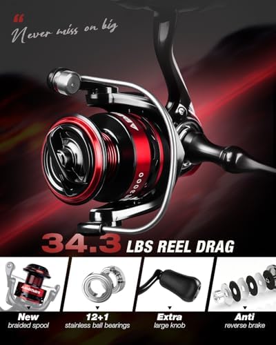 Ghosthorn Fishing Rod and Reel Combo,Telescopic Fishing Pole Travel Kit - Image 3