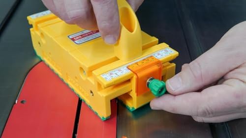 GRR-RIPPER+ Plus by Microjig. Includes SafeRip Kit. Fully Adjustable 3D Push Block for Table Saws, Router Tables, Band Saws, and Jointers, Yellow/Green, 2 Pack - Image 4