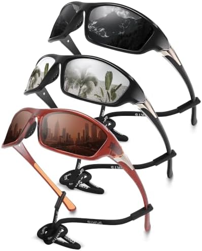 Polarized Sports Wrap Around Sunglasses Men Fishing Running Golf by Foliful