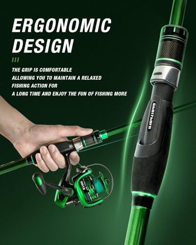 Ghosthorn Telescopic Fishing Rod and Reel Combo,Spinning Travel Kit - Image 4