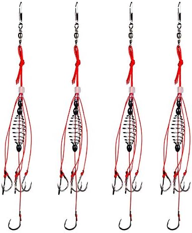Dyxssm Trap Fishing Hooks Carp Fishing Baits Hook Lure with Fishing Spring Carp Feeder (Pack of 4) by Dyxssm