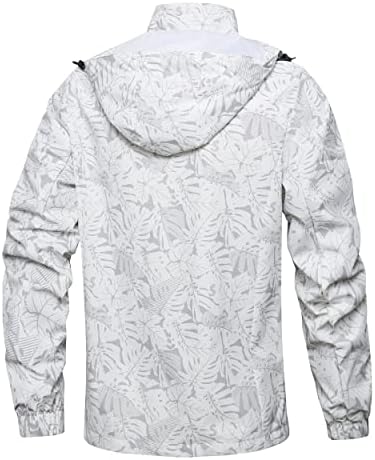 Men's Lightweight Waterproof Rain Jacket,Shell Hooded Outdoor Raincoat Hiking Windbreake jacket - Image 3