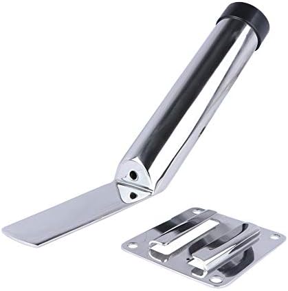 Deck Mount Fishing Rod Holder, Marine Grade Stainless Steel Adjustable Fishing Rod Holders, Support for Marine Boat Yacht by Hoffen
