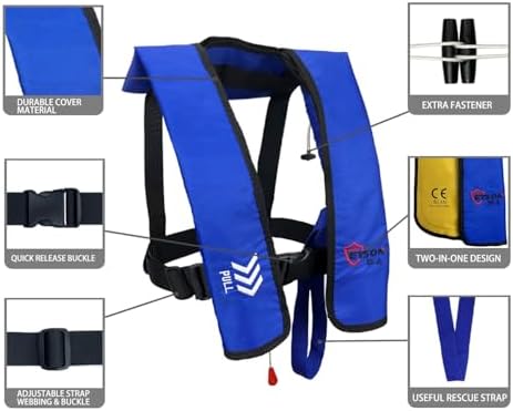 Eyson Inflatable Life Jacket Life Vest Basic Automatic/Manual - Image 4