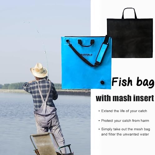 Buffalo Gear Fish Tournament Weigh in Bag for Bass Fishing, Heavy Duty Fish Bag for Caught Fish Waterproof,Leakproof,Puncture Resistant - Image 5