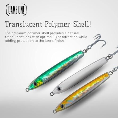Game On! EXO Jigs™ - Shatter Resistant Jig - Saltwater Lures for Long-Distance Casting - Durable 4X VMC Hooks for Tuna - Image 5