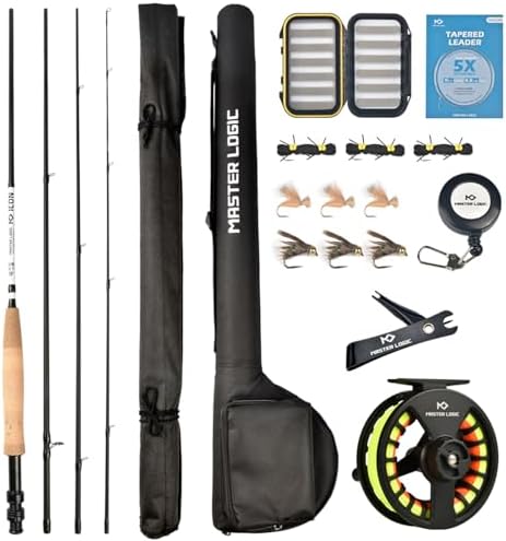 Stealth Fly Fishing Rod Combo Starter Kit by MASTERLOGIC
