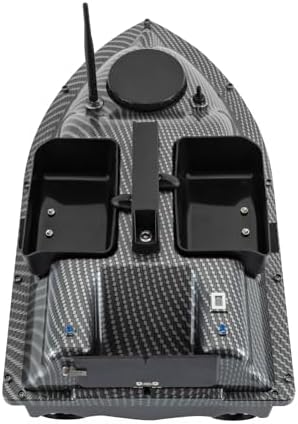 RC Bait Boat, 600m/1968ft Long-Distance Control Surf Fishing Bait Boat 4.4LBS Loading Capacity with Dual 5200mAh Battery and LCD for Lake/Ocean Angling, Auto Navigation (Gray) - Image 6